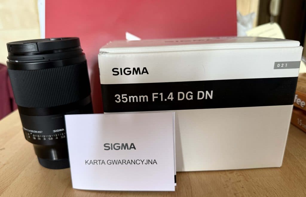 Obiektyw Sigma 35mm F1.4 DG DN | ART na gwarancji jak nowy